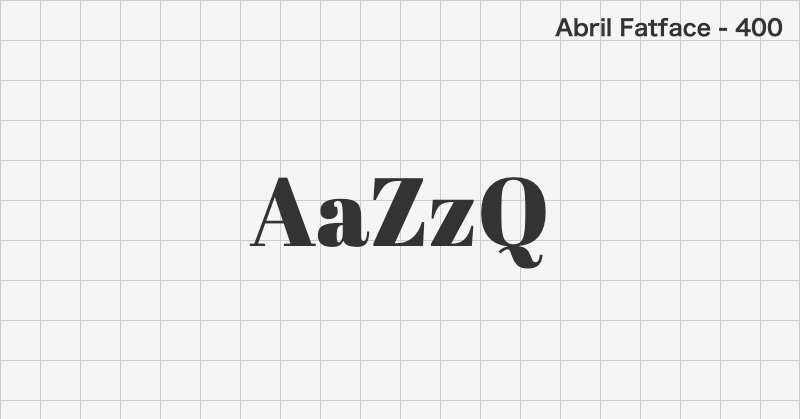 Abril Fatface display font text sample preview (free download)