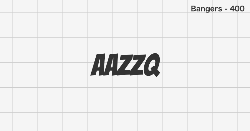 Bangers display font text sample preview (free download)