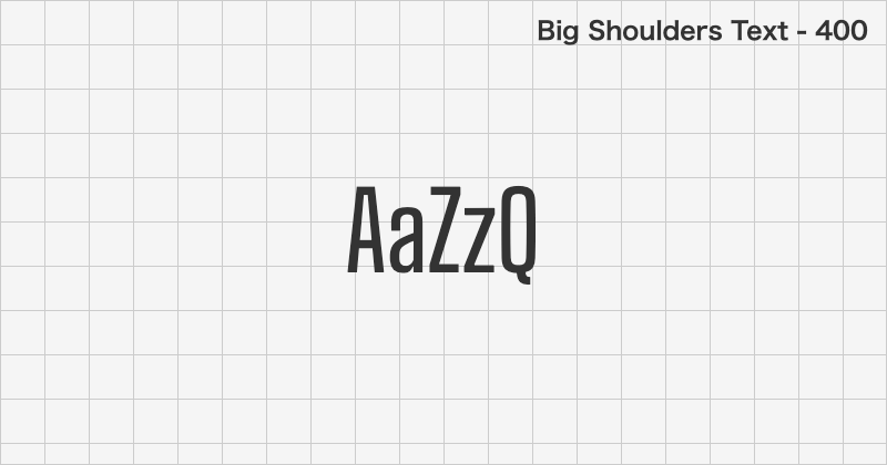 Big Shoulders Text display font text sample preview (free download)