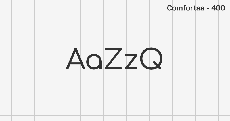Comfortaa display font text sample preview (free download)