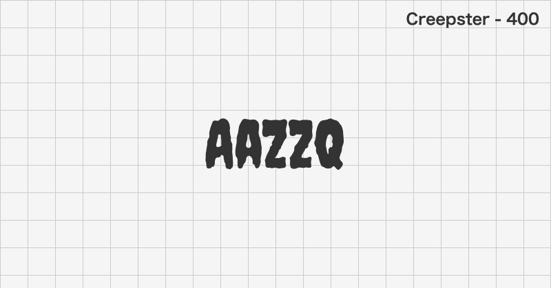 Creepster display font text sample preview (free download)