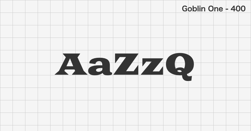 Goblin One display font text sample preview (free download)