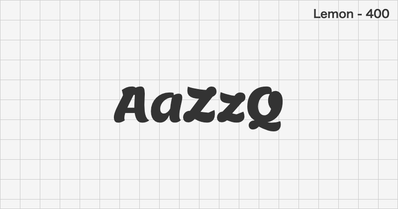 Lemon display font text sample preview (free download)