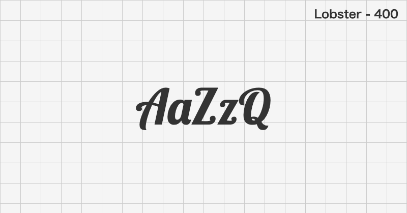 Lobster display font text sample preview (free download)