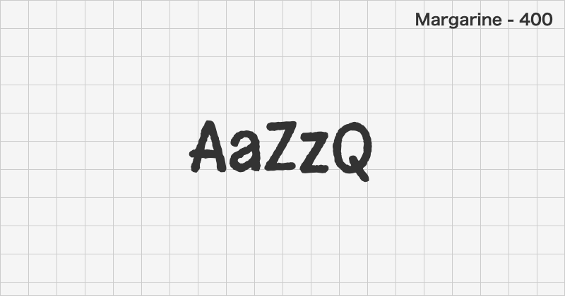 Margarine display font text sample preview (free download)