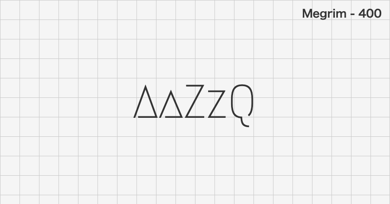 Megrim display font text sample preview (free download)