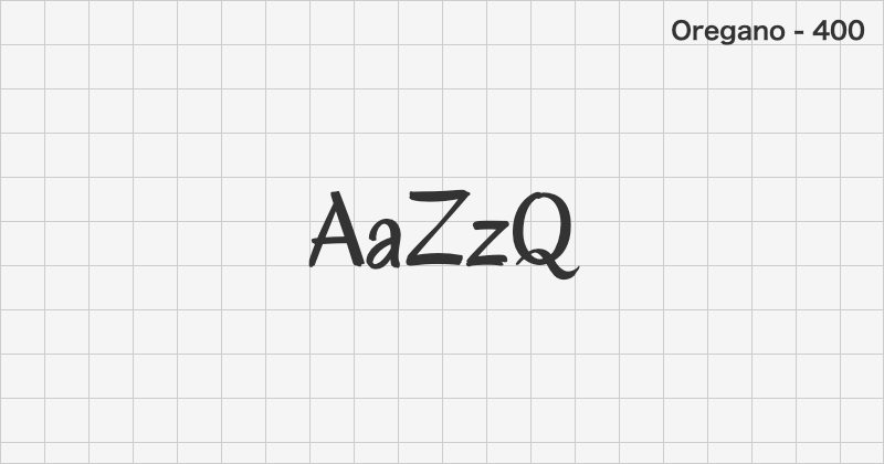 Oregano display font text sample preview (free download)