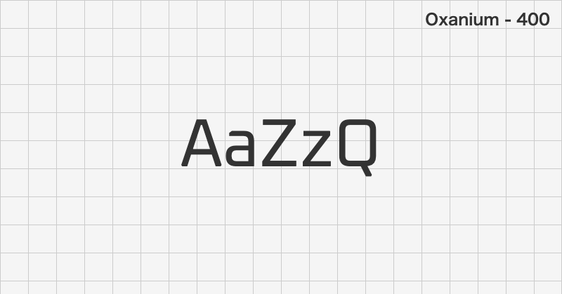 Oxanium display font text sample preview (free download)