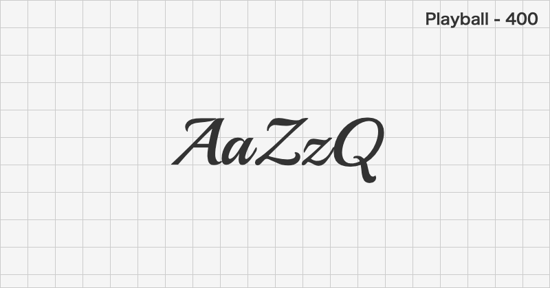 Playball display font text sample preview (free download)