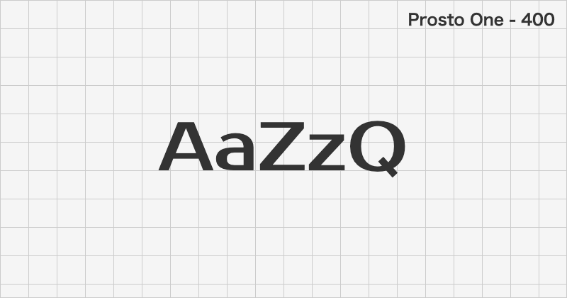 Prosto One display font text sample preview (free download)
