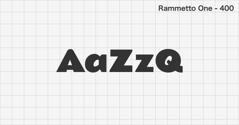 Rammetto One display font text sample preview (free download)