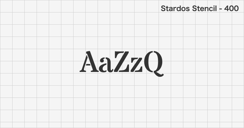 Stardos Stencil display font text sample preview (free download)