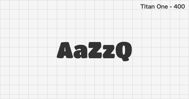 Titan One display font text sample preview (free download)