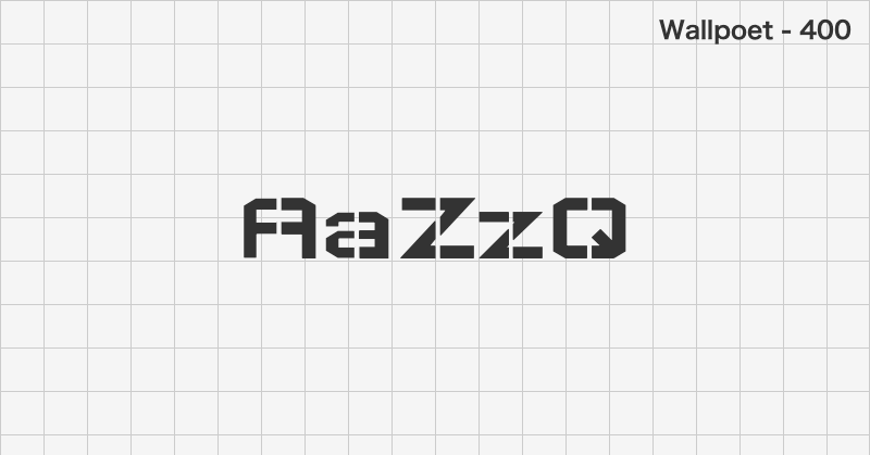 Wallpoet display font text sample preview (free download)