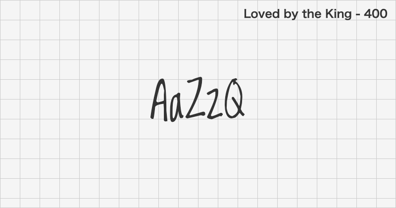 Loved by the King handwriting font text sample preview (free download)