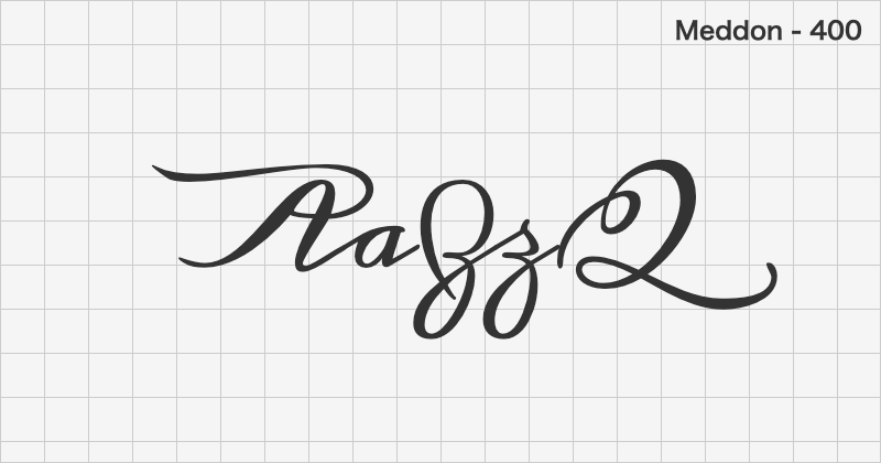 Meddon handwriting font text sample preview (free download)