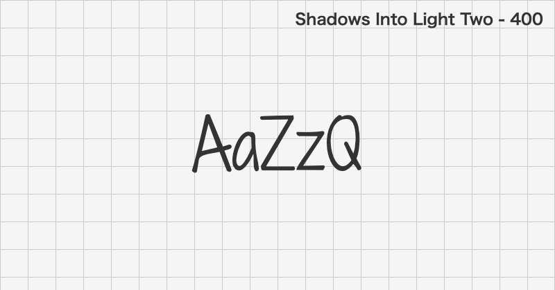Shadows Into Light Two handwriting font text sample preview (free download)