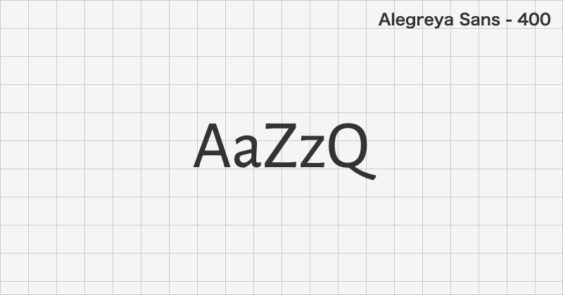 Alegreya Sans sans-serif font text sample preview (free download)