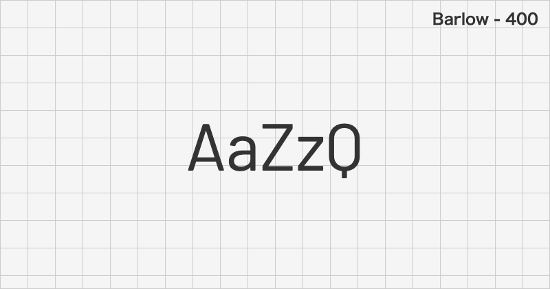 Barlow sans-serif font text sample preview (free download)