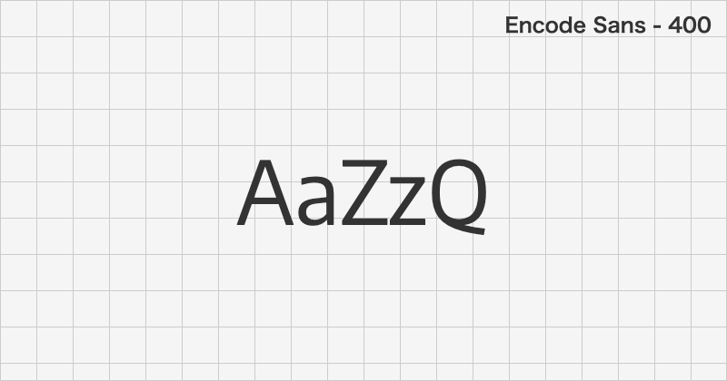 Encode Sans sans-serif font text sample preview (free download)