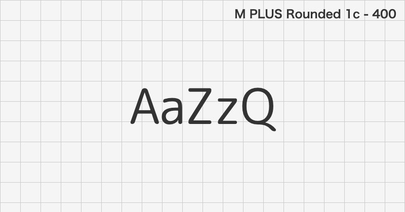 M PLUS Rounded 1c sans-serif font text sample preview (free download)