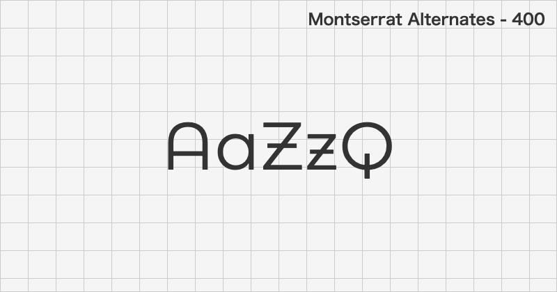 Montserrat Alternates sans-serif font text sample preview (free download)