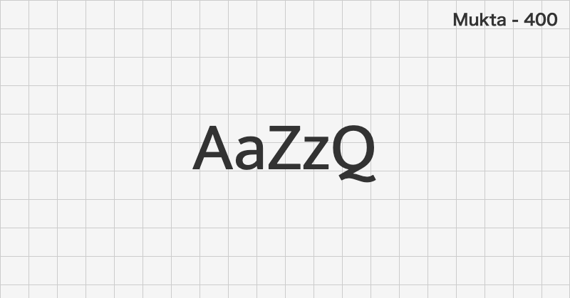 Mukta sans-serif font text sample preview (free download)