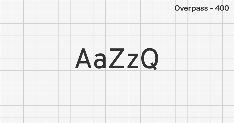 Overpass sans-serif font text sample preview (free download)