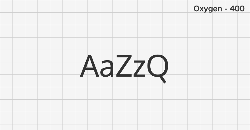 Oxygen sans-serif font text sample preview (free download)