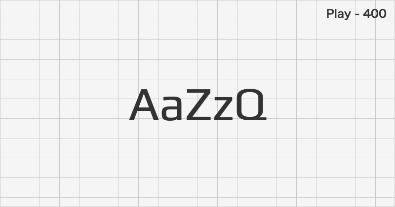 Play sans-serif font text sample preview (free download)