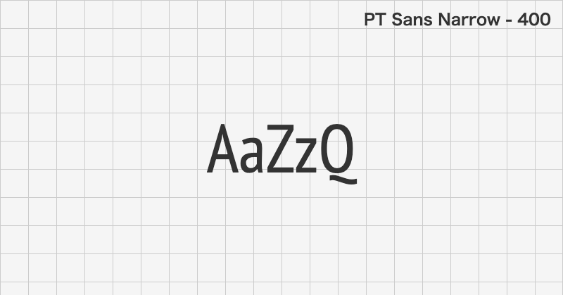 PT Sans Narrow sans-serif font text sample preview (free download)