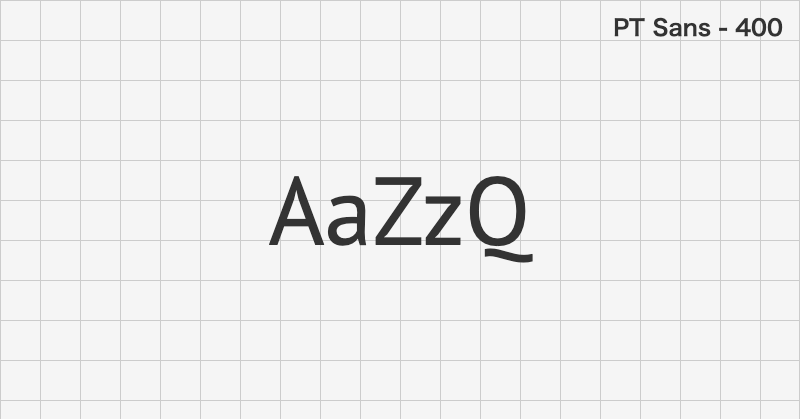 PT Sans sans-serif font text sample preview (free download)