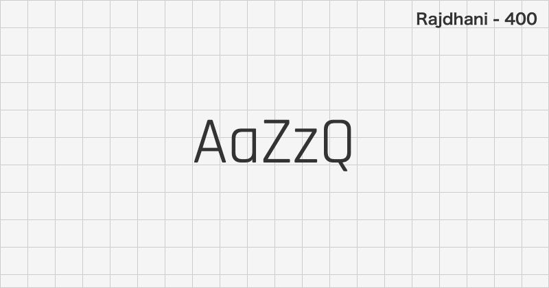 Rajdhani sans-serif font text sample preview (free download)