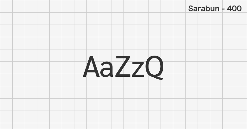 Sarabun sans-serif font text sample preview (free download)