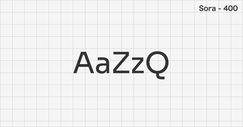 Sora sans-serif font text sample preview (free download)