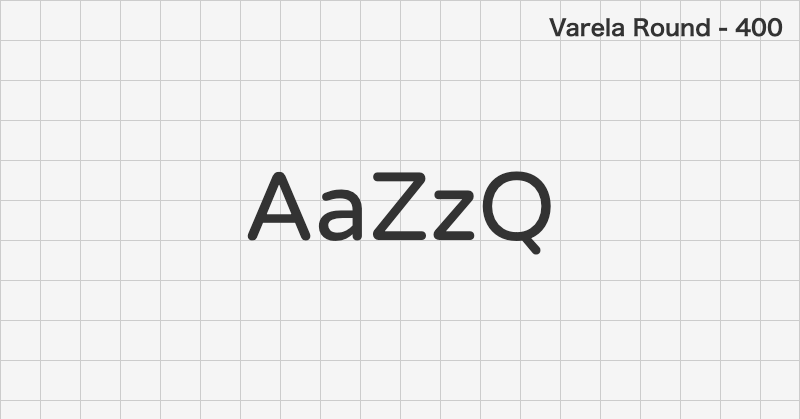 Varela Round sans-serif font text sample preview (free download)