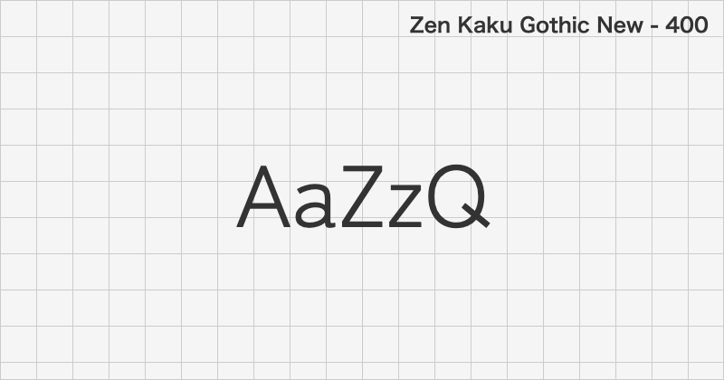 Zen Kaku Gothic New sans-serif font text sample preview (free download)
