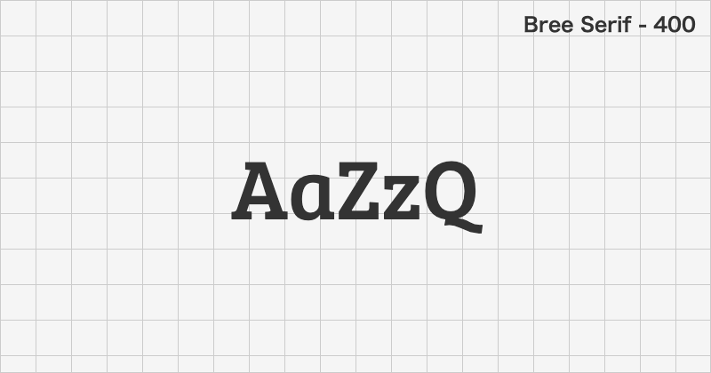 Bree Serif serif font text sample preview (free download)