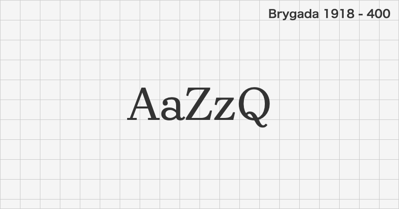 Brygada 1918 serif font text sample preview (free download)