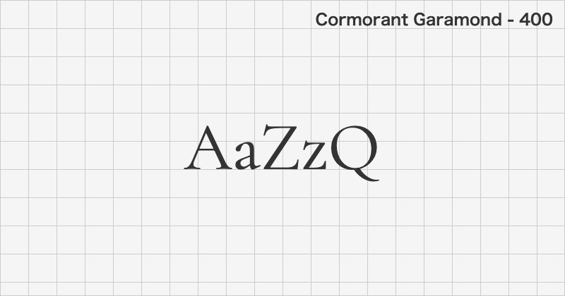 Cormorant Garamond serif font text sample preview (free download)