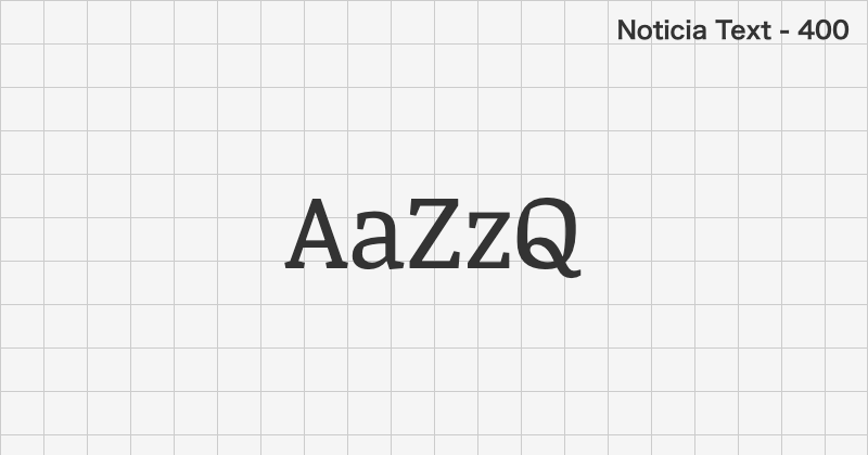Noticia Text serif font text sample preview (free download)