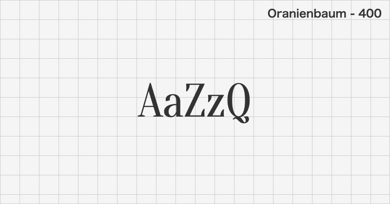 Oranienbaum serif font text sample preview (free download)