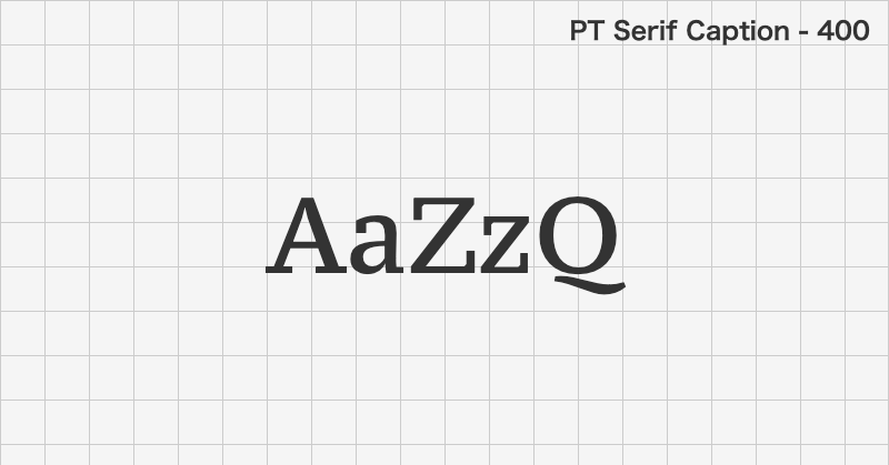 PT Serif Caption serif font text sample preview (free download)