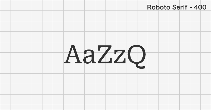 Roboto Serif serif font text sample preview (free download)
