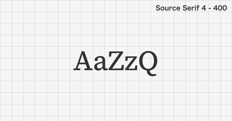 Source Serif 4 serif font text sample preview (free download)