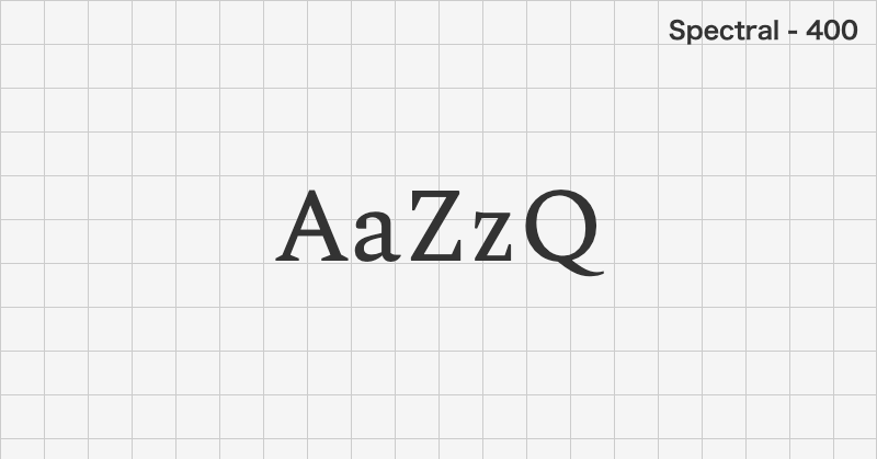 Spectral serif font text sample preview (free download)