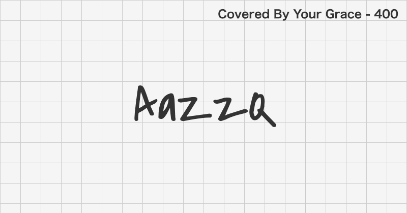 Covered By Your Grace 手書きフォントの文字見本 (無料ダウンロード)