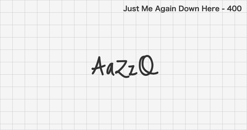 Just Me Again Down Here 手書きフォントの文字見本 (無料ダウンロード)
