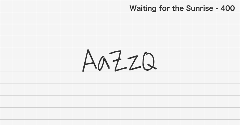 Waiting for the Sunrise 手書きフォントの文字見本 (無料ダウンロード)